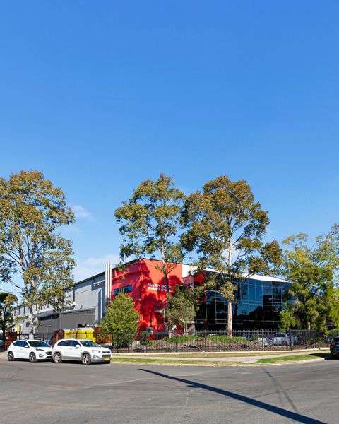 Yennora, Sydney — the red corner office box from the street